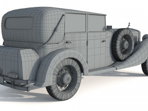 Maybach Zeppelin DS7 Luxury Limousine Model 3D