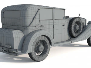 Maybach Zeppelin DS7 Luxury Limousine 3D Model