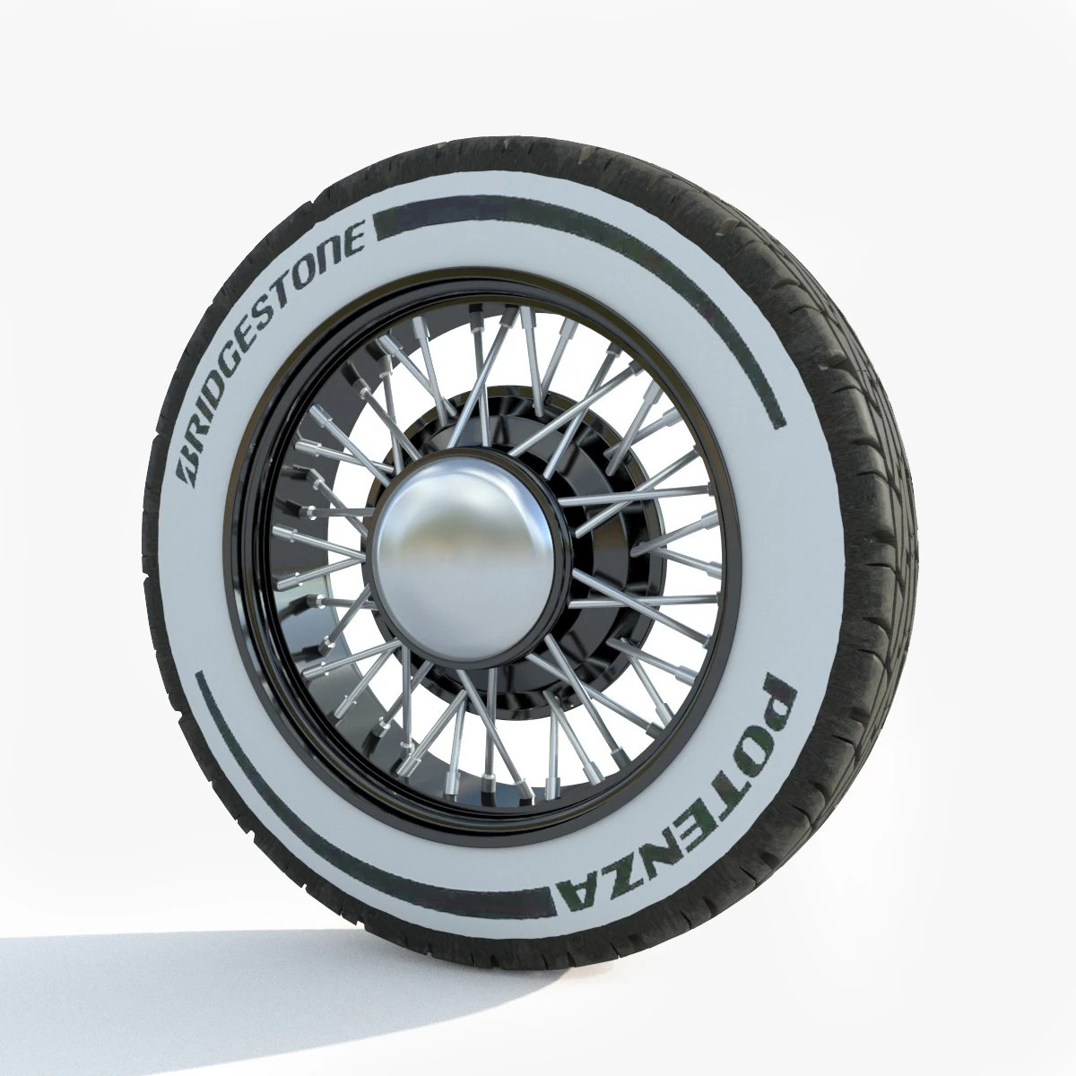 Wheel rim tire 11 3D Model .c4d .max .obj .3ds .fbx .stl .blend 