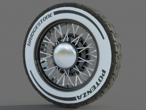 Wheel rim tire 11 Model 3D