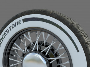 Wheel rim tire 11 Model 3D