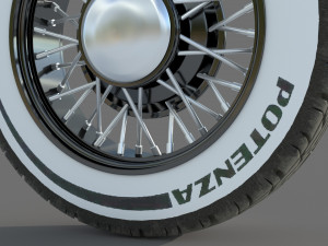 Wheel rim tire 11 Model 3D