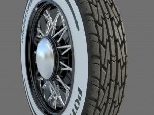 Wheel rim tire 11 Model 3D