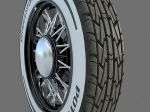 Wheel rim tire 11 3D Model