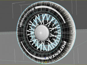 Wheel rim tire 11 3D Model