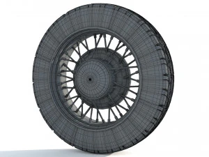 Wheel rim tire 11 3D Model