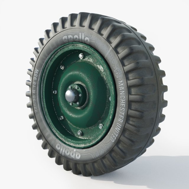 Jeep wheel Rim 3D Model .c4d .max .obj .3ds .fbx .stl .blend 