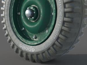 Jeep wheel Rim 3D Model