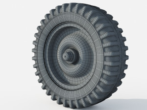 Jeep wheel Rim 3D Model