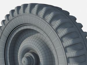 Jeep wheel Rim 3D Model