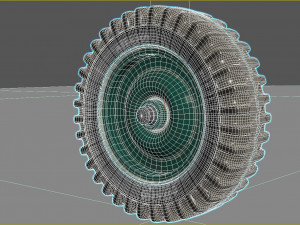 Jeep wheel Rim 3D Model