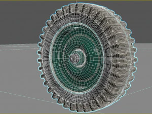 Jeep wheel Rim 3D Model