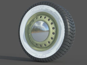 Wheel rim tire 12 3D Model