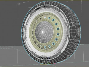 Wheel rim tire 12 3D Model
