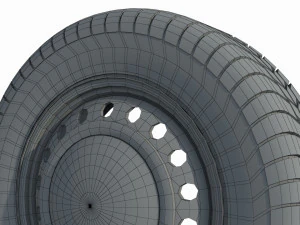 Wheel rim tire 12 3D Model
