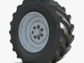 Tractor wheel Rim Tire 3D Models