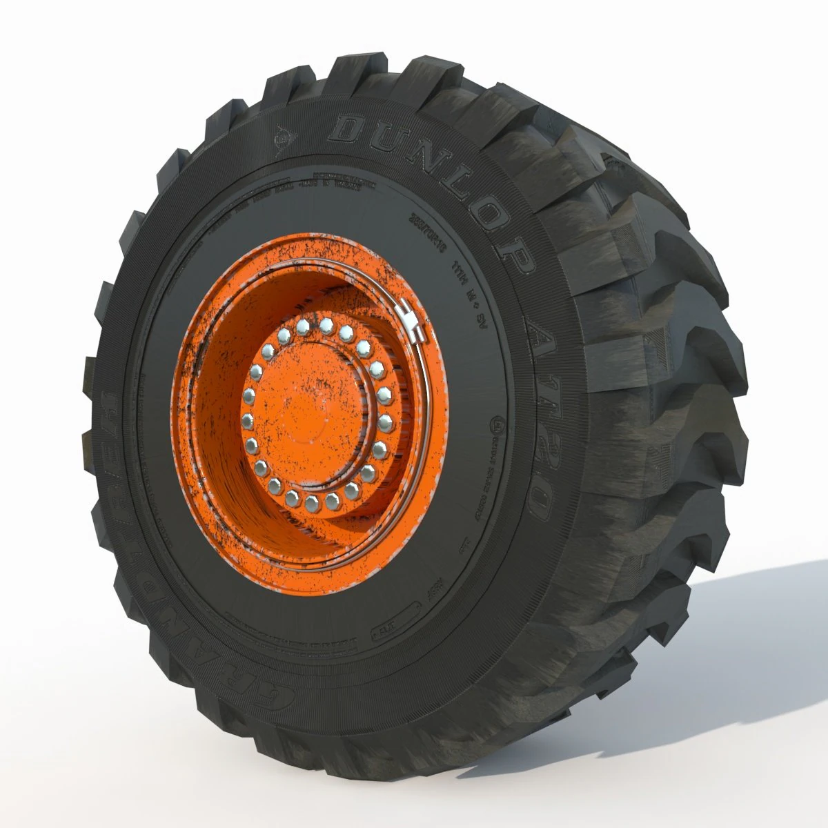 Big Wheel 3D Model .c4d .max .obj .3ds .fbx .stl .blend 