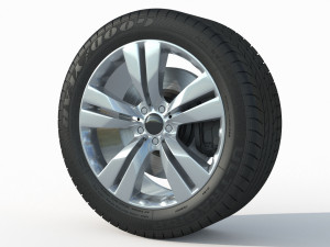 Wheel rim tire 13 3D Model