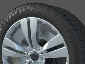 Wheel rim tire 13 3D Model