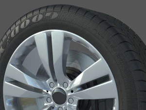 Wheel rim tire 13 3D Model