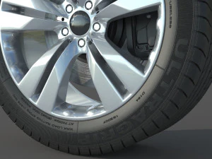 Wheel rim tire 13 3D Model