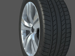 Wheel rim tire 13 3D Model