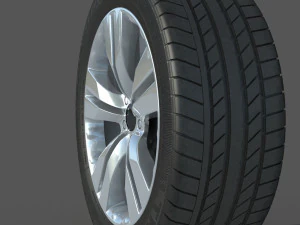 Wheel rim tire 13 3D Model