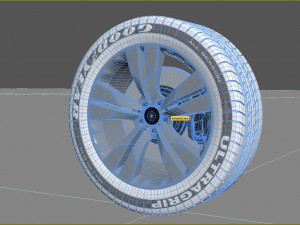 Wheel rim tire 13 3D Model