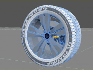 Wheel rim tire 13 3D Model