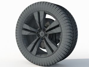 Wheel rim tire 13 3D Model