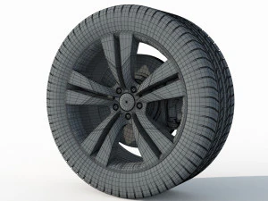 Wheel rim tire 13 3D Model