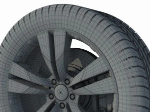 Wheel rim tire 13 3D Model
