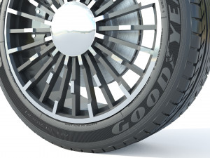 Wheel rim tire 14 3D Model