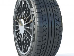 Wheel rim tire 14 3D Model