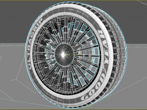 Wheel rim tire 14 3D Model