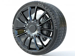 Wheel rim tire 15 3D Model