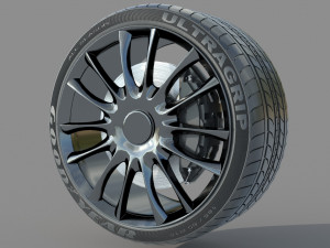Wheel rim tire 15 Modelo 3D