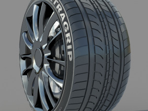 Wheel rim tire 15 Modelo 3D
