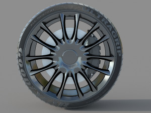 Wheel rim tire 15 Modelo 3D