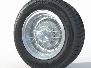 Wheel rim tire 16 3D Model