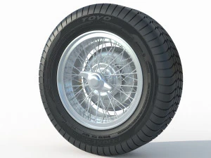 Wheel rim tire 16 3D Model