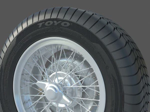 Wheel rim tire 16 3D Model