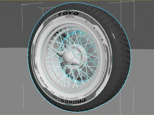 Wheel rim tire 16 3D Model