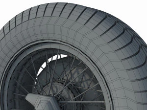 Wheel rim tire 16 3D Model