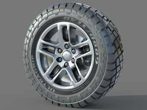 Wheel rim tire 17 3Dモデル