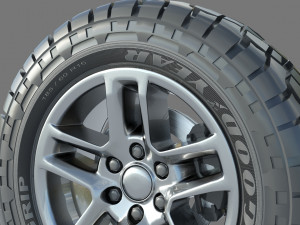 Wheel rim tire 17 3Dモデル