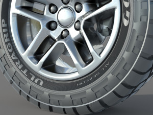 Wheel rim tire 17 3Dモデル