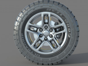 Wheel rim tire 17 3Dモデル