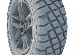 Wheel rim tire 17 3Dモデル