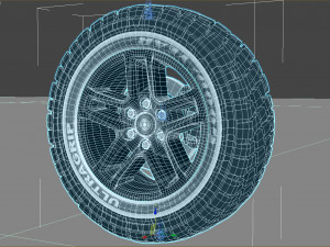 Wheel rim tire 17 3Dモデル